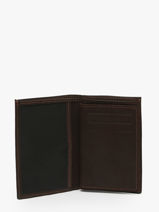Compact Leather Wallet Oil Etrier oil EOIL027-vue-porte