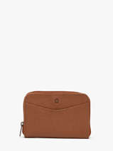 Coin Purse Madras Leather Etrier Brown madras EMAD900