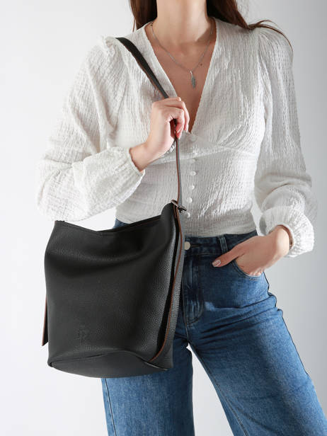 Sac Porté épaule Sac à Dos M Cavalier Cuir Etrier Noir cavalier ECLR126M vue secondaire 1